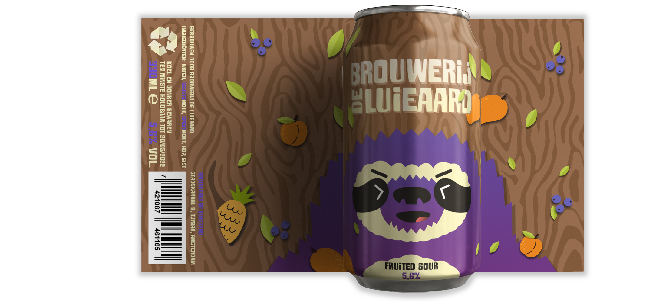 De Luieaard – fruited